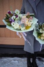 Букет в жовто зелених тонах M - Зображення 5