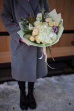 Букет в жовто зелених тонах S - Зображення 4