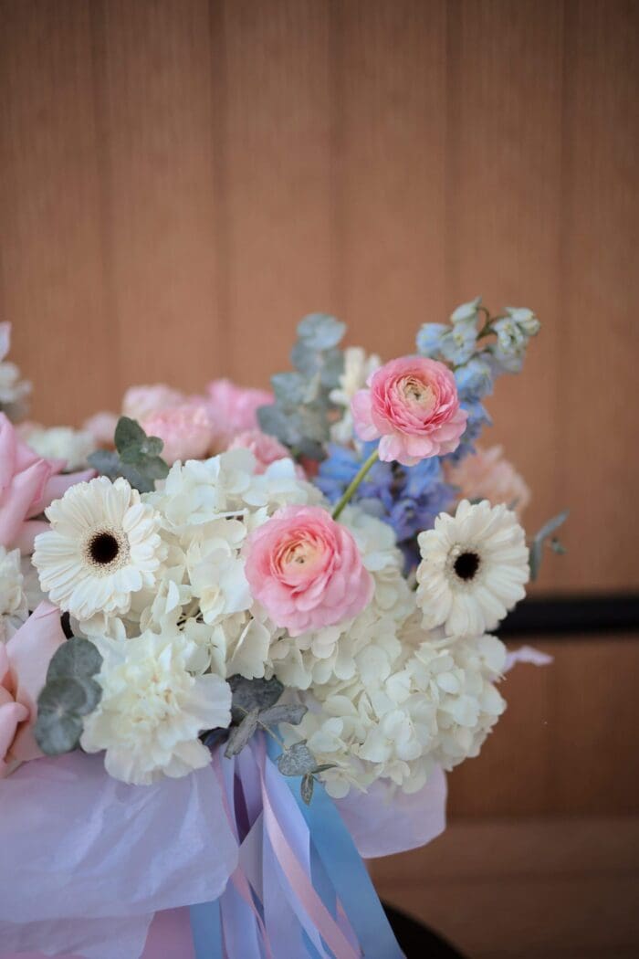 IMG_7903 Коробка з квітами в рожевих тонах L - Зображення 3