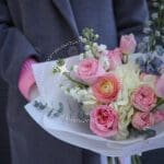 Букет в рожевих тонах S