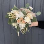 Весільний букет з гортензією та астільбою