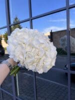 Весільний монобукет з гортензії