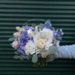 Весільний букет з гортензією та серурією