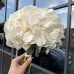 Весільний монобукет з гортензії