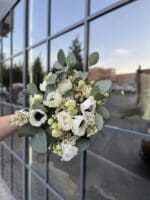 Весільний букет з діантусом та анемонами