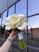 Весільний монобукет з зантадескій