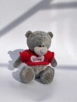 Сірий ведмедик “Love” - Зображення 2