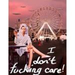 Магніт "I donʼt fucking care"